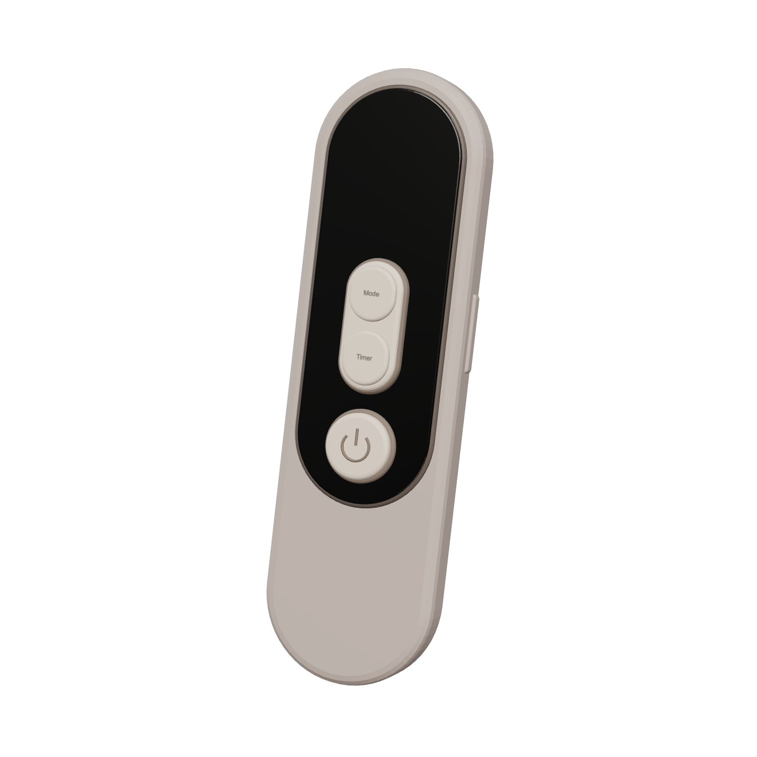 The taupe P.s. I Love You wireless remote